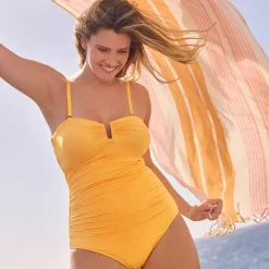 Women's SlenderSuit U-Wire Bandeau One Piece Swimsuit