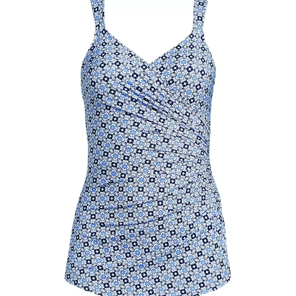 Women's SlenderSuit V-Neck Skirted Low Leg One Piece