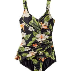 Women's SlenderSuit V-Neck Skirted Low Leg One Piece