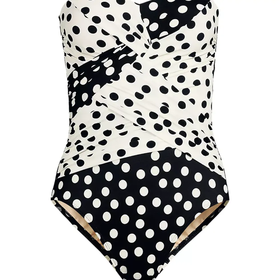 Women's SlenderSuit Wrap Bandeau One Piece Swimsuit
