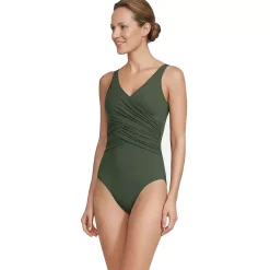 Women's SlenderSuit Wrap One Piece Swimsuit