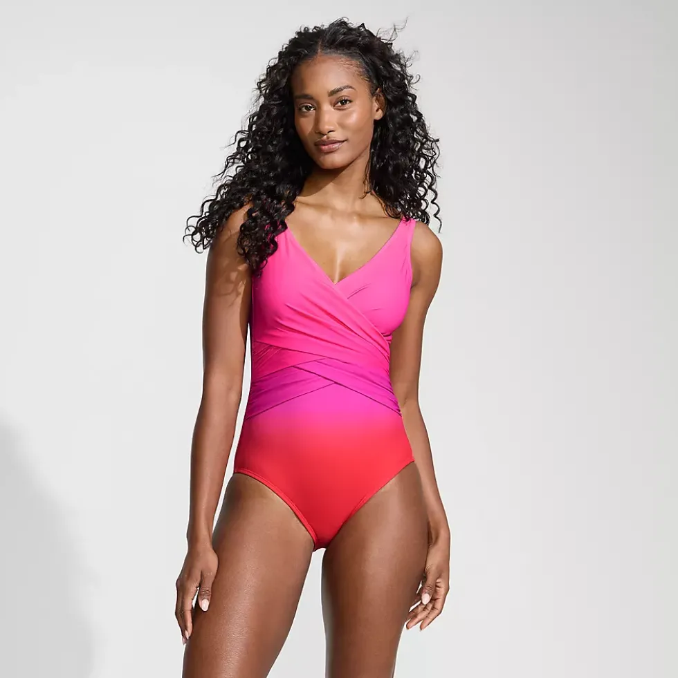 Women's SlenderSuit Wrap One Piece Swimsuit