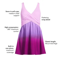 Women's SlenderSuit Wrap Swim Dress Swimsuit