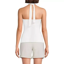 Women's Slender Twist Front Halter Top