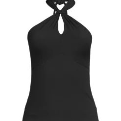 Women's Slender Twist Front Halter Top