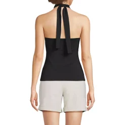 Women's Slender Twist Front Halter Top