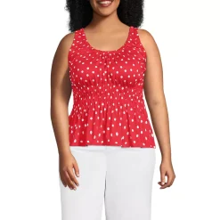 Women's Slub Rouched Tank Top