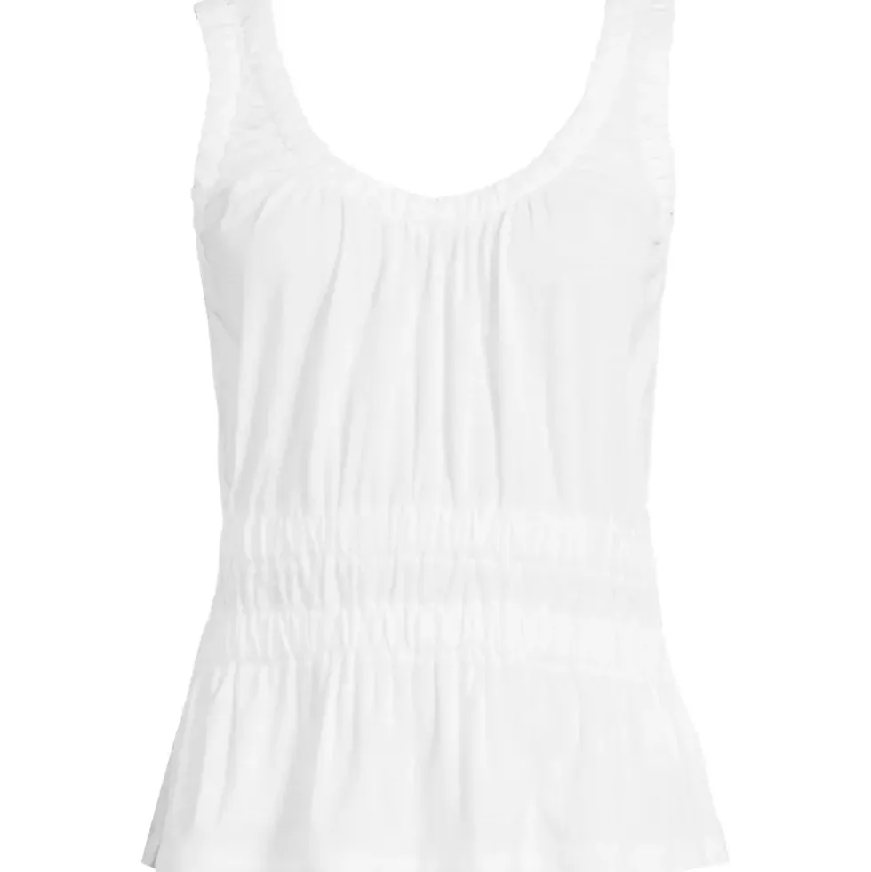Women's Slub Rouched Tank Top