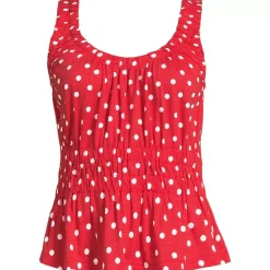 Women's Slub Rouched Tank Top