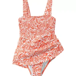 Women's Smocked Swim Dress Swimsuit