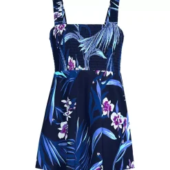 Women's Smocked Swim Dress Swimsuit