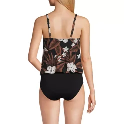 Women's Smoothing Control Blouson Fauxkini One Piece Swimsuit