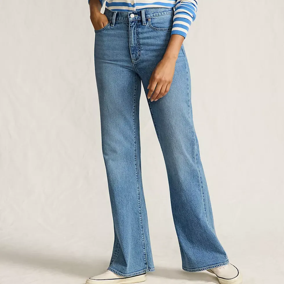 Women's Soft Denim High Rise Classic Flare Jeans
