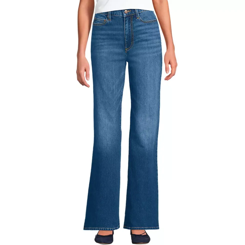 Women's Soft Denim High Rise Classic Flare Jeans