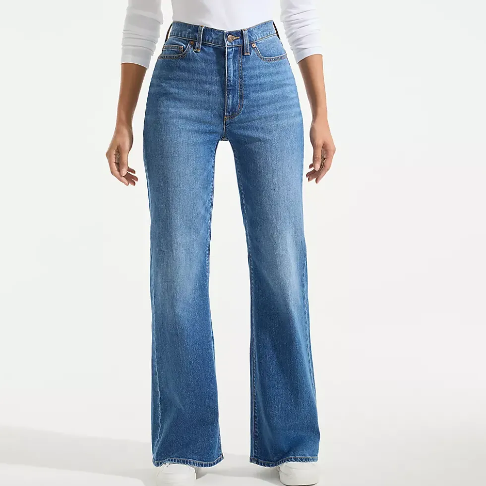 Women's Soft Denim High Rise Classic Flare Jeans