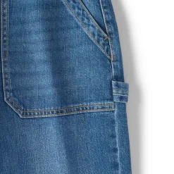 Women's Soft Denim High Rise Utility Cargo Ankle Jeans