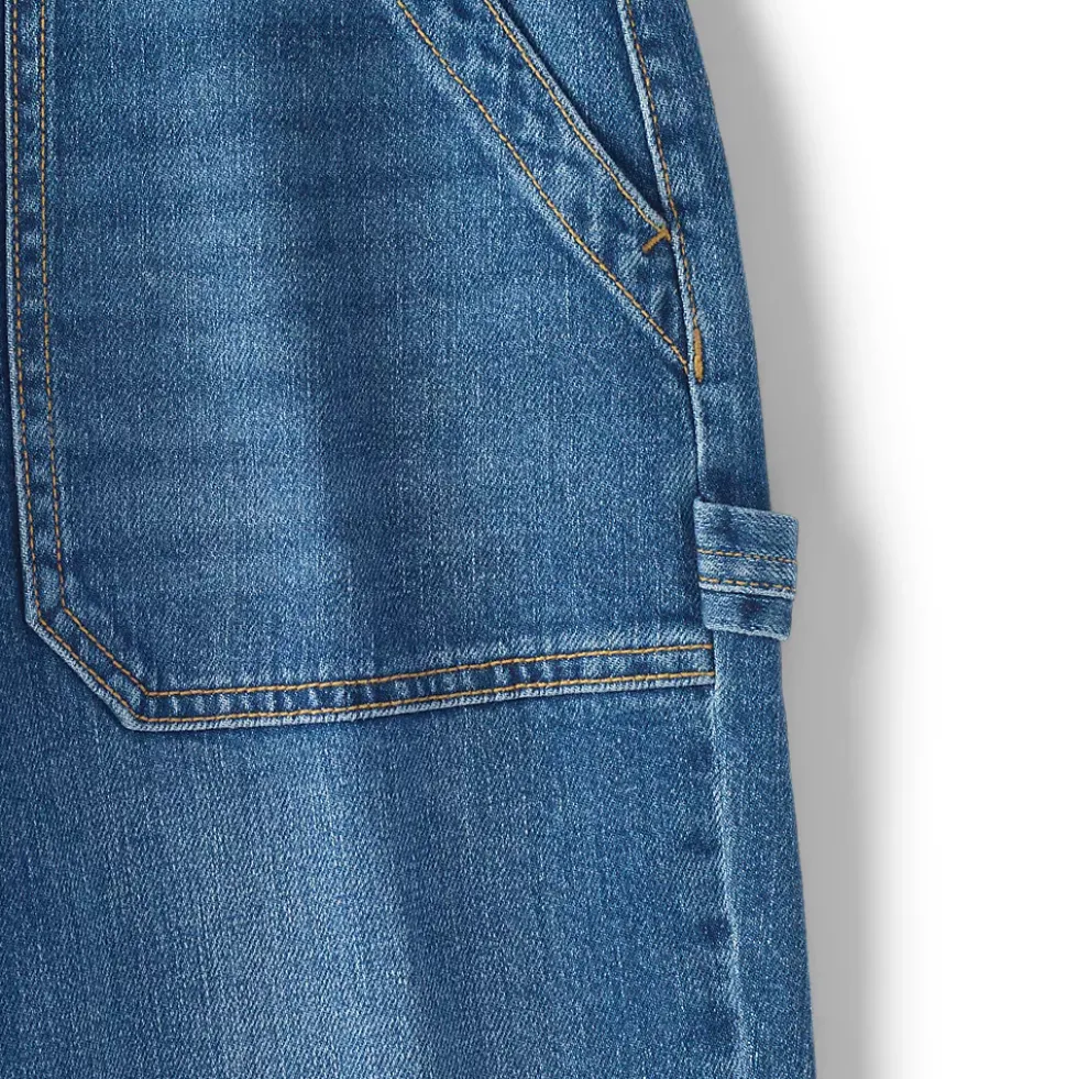 Women's Soft Denim High Rise Utility Cargo Ankle Jeans