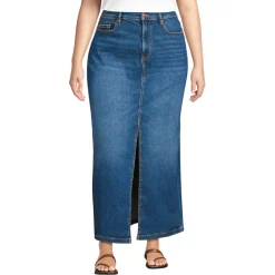 Women's Soft Denim Maxi Skirt