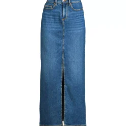 Women's Soft Denim Maxi Skirt