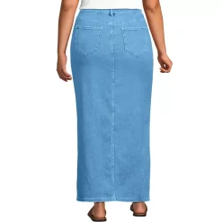 Women's Soft Denim Maxi Skirt