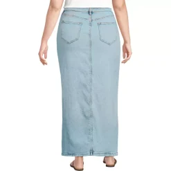 Women's Soft Denim Maxi Skirt