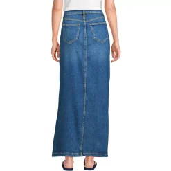 Women's Soft Denim Maxi Skirt