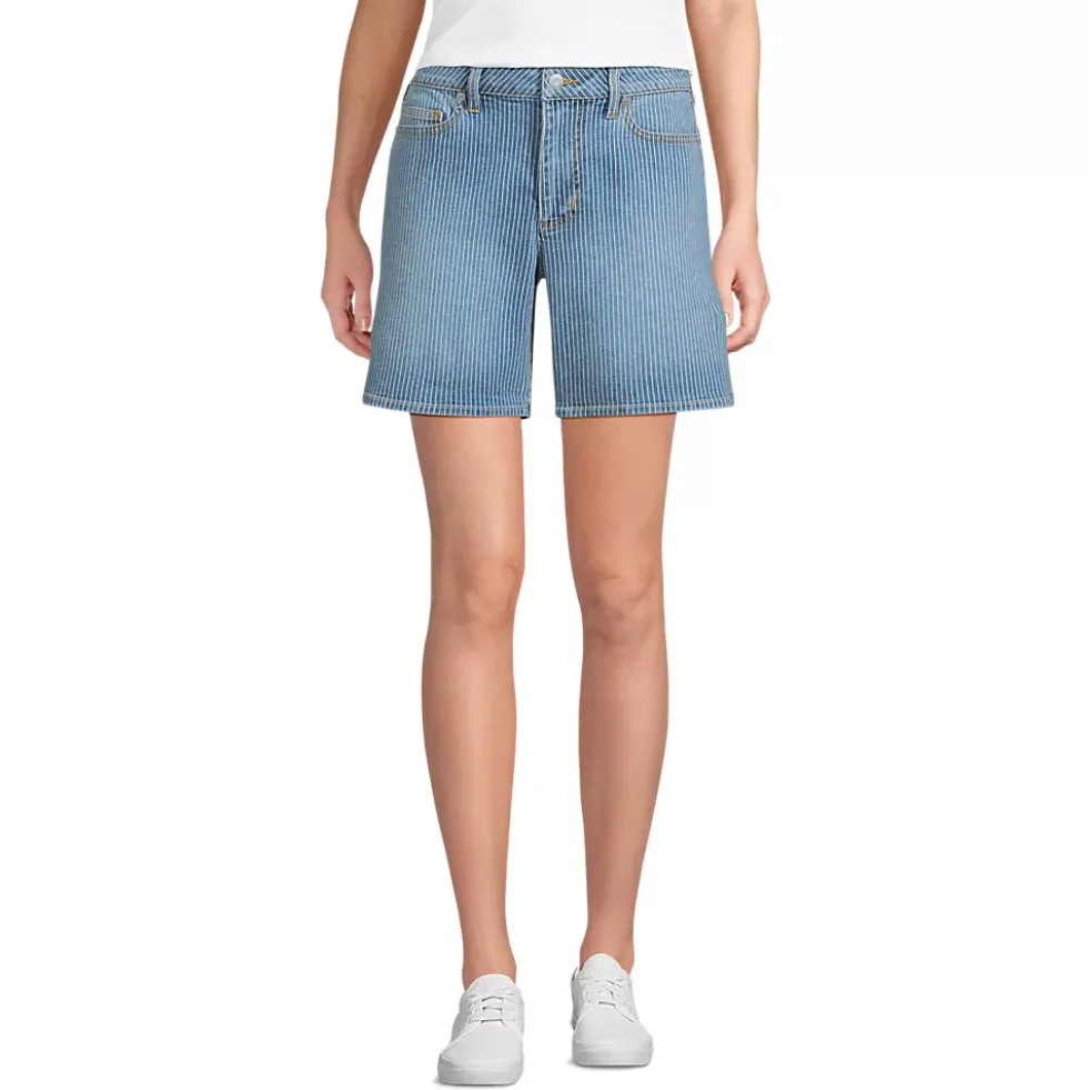 Women's Soft Denim Mid Rise 7" Jean Shorts