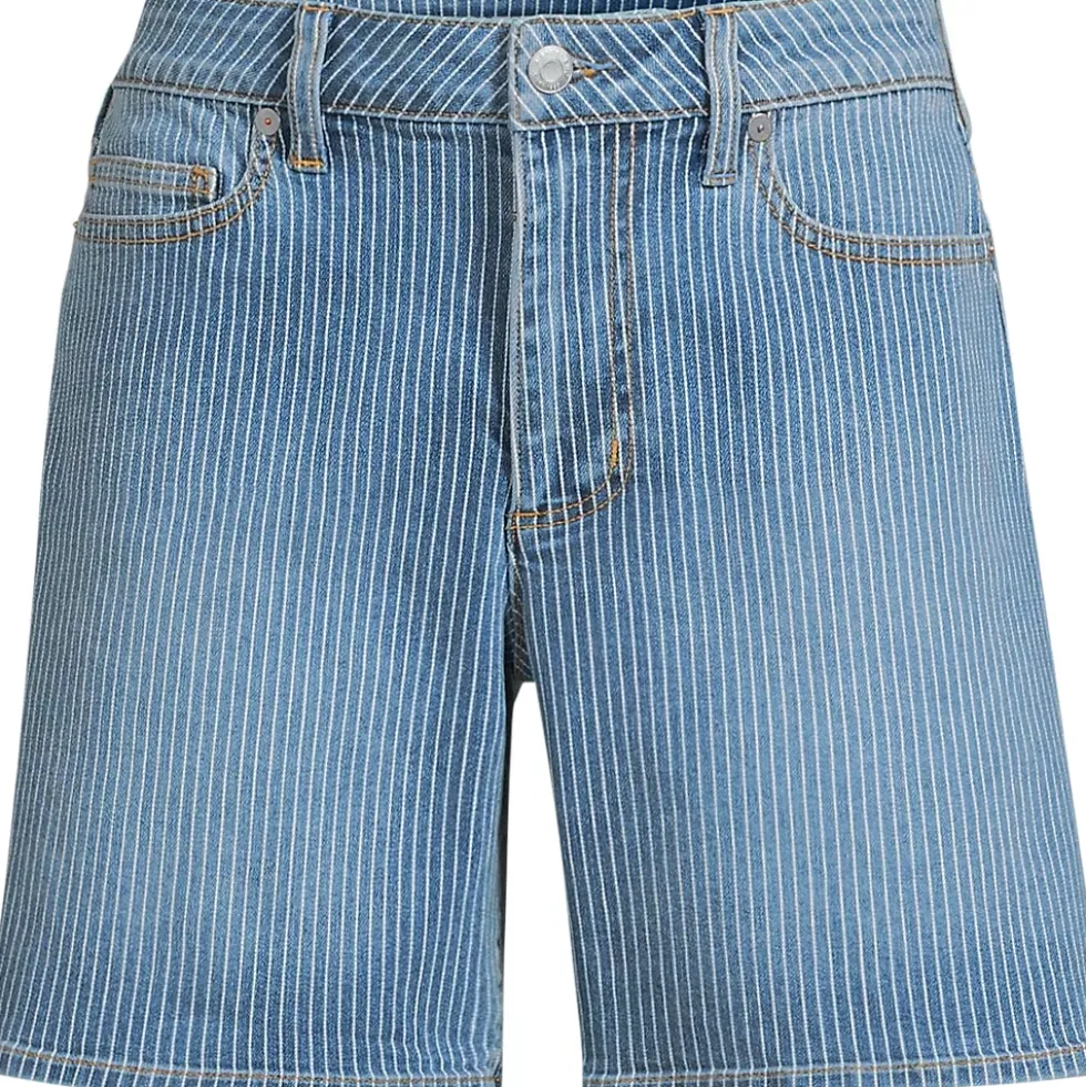 Women's Soft Denim Mid Rise 7" Jean Shorts
