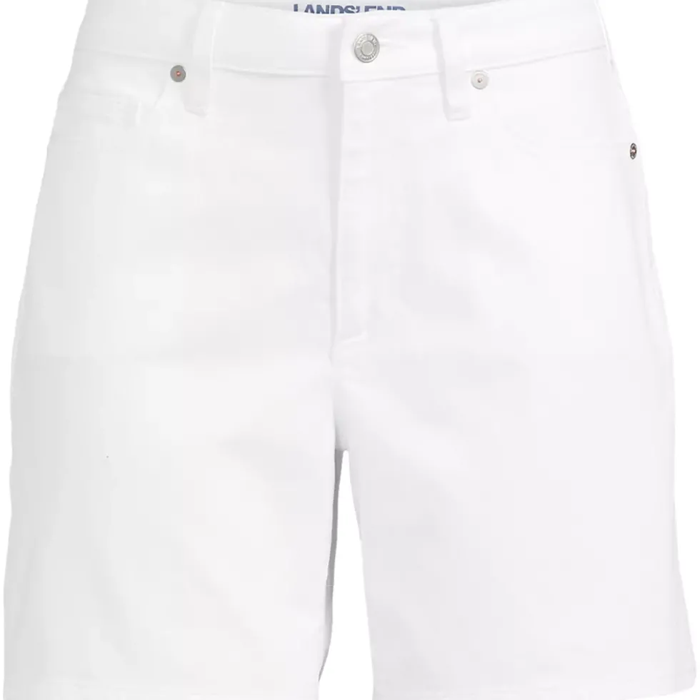 Women's Soft Denim Mid Rise 7" Jean Shorts