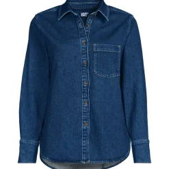 Women's Soft Denim Twill Button Front Shirt