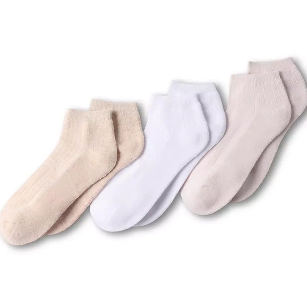 Women's Soft Half Cushion Quarter Crew Socks 3 Pack