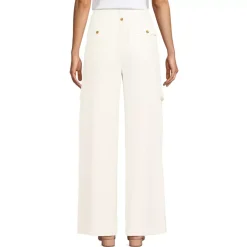 Women's Soft Polish Cargo High Rise Wide Leg Pants