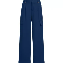 Women's Soft Polish Cargo High Rise Wide Leg Pants