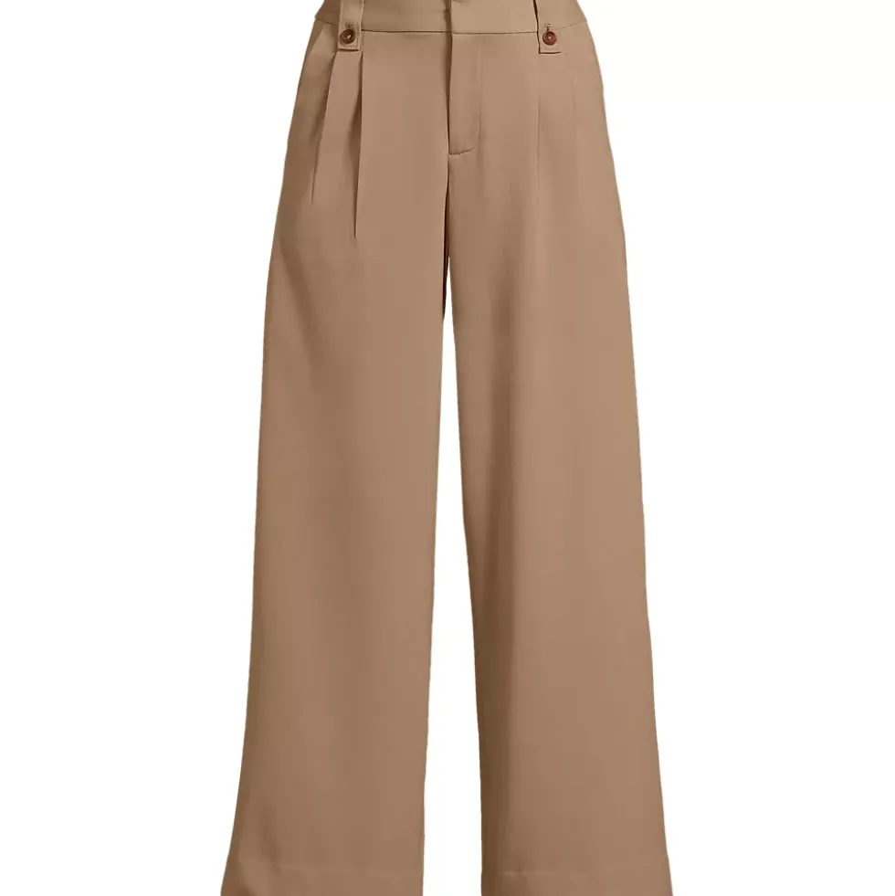 Women's Soft Polish High Rise Wide Leg Crop Pants