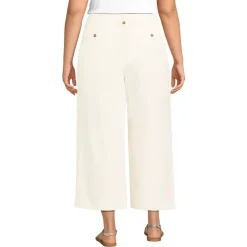 Women's Soft Polish High Rise Wide Leg Crop Pants
