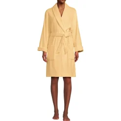 Women's Soft Terry Long Sleeve Knee Length Robe