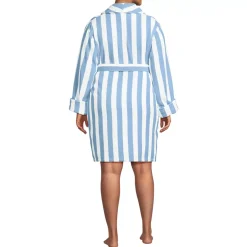 Women's Soft Terry Long Sleeve Knee Length Robe