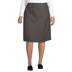 Women's Solid A-line Skirt Below the Knee