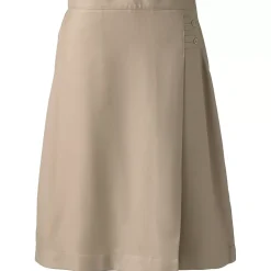Women's Solid A-line Skirt Below the Knee