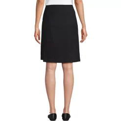 Women's Solid A Line Tab Skort Top of Knee