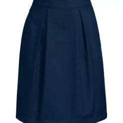 Women's Solid Pleated Skort Top of Knee