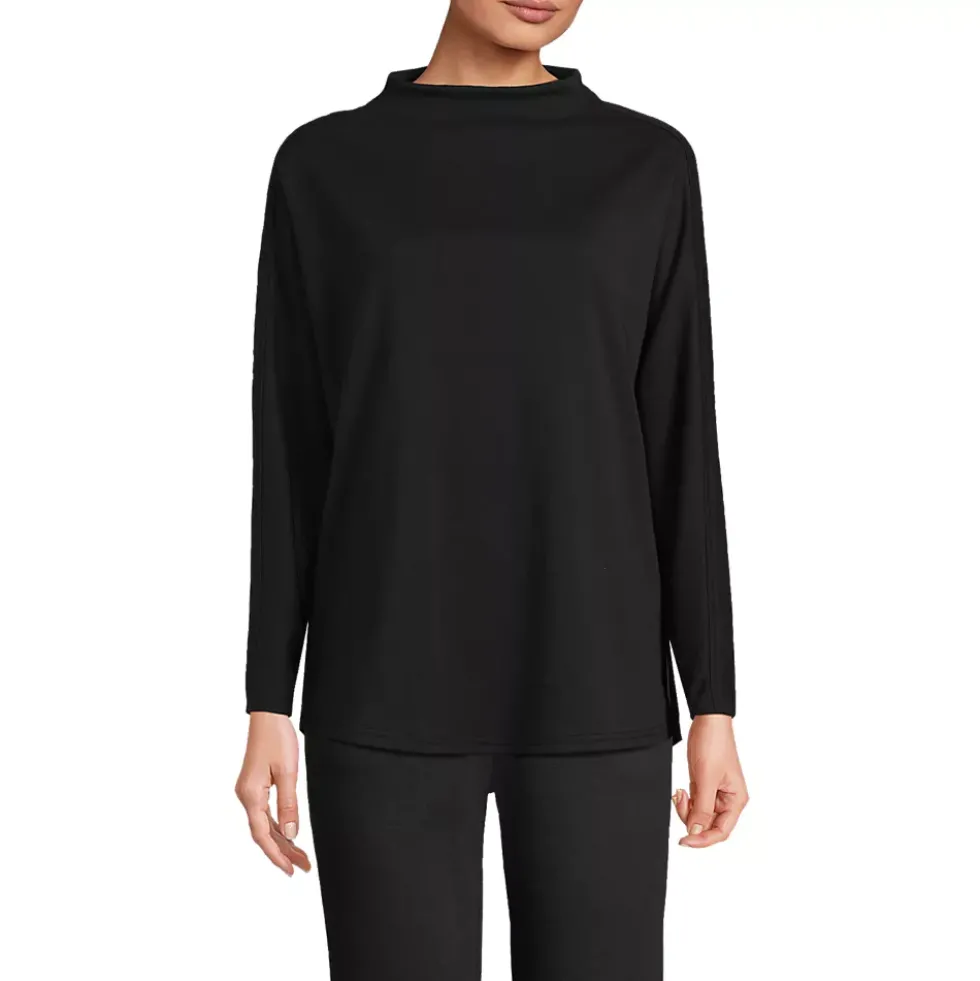 Women's Sport Knit Funnel Neck Top