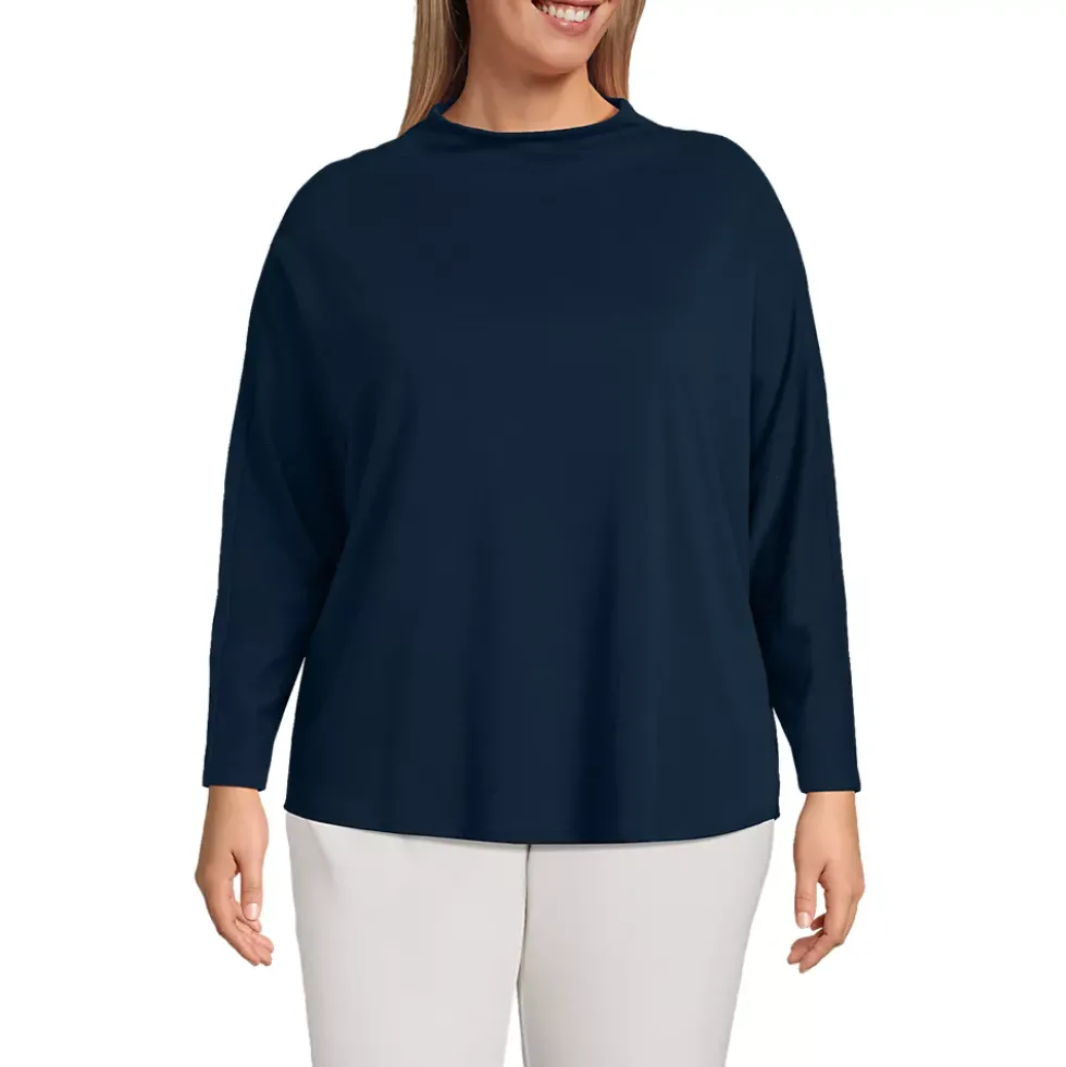 Women's Sport Knit Funnel Neck Top
