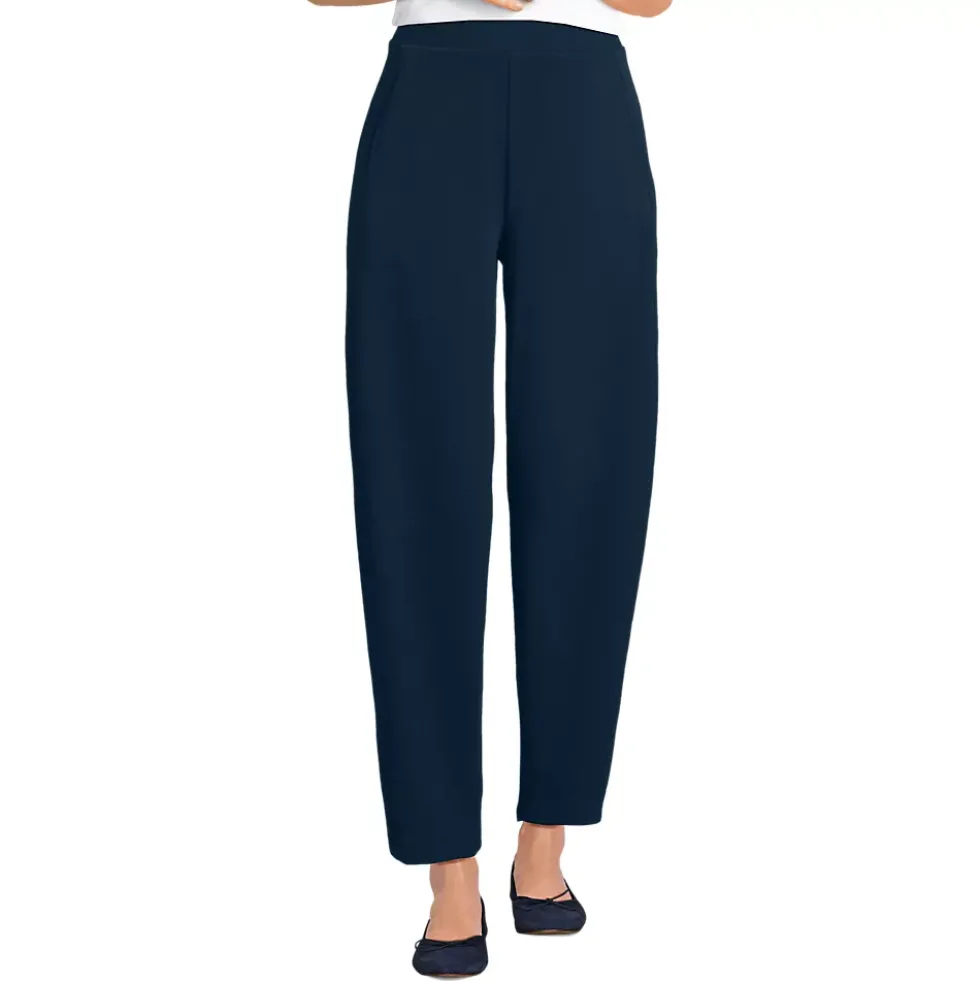 Women's Sport Knit High Rise Barrel Ankle Pants
