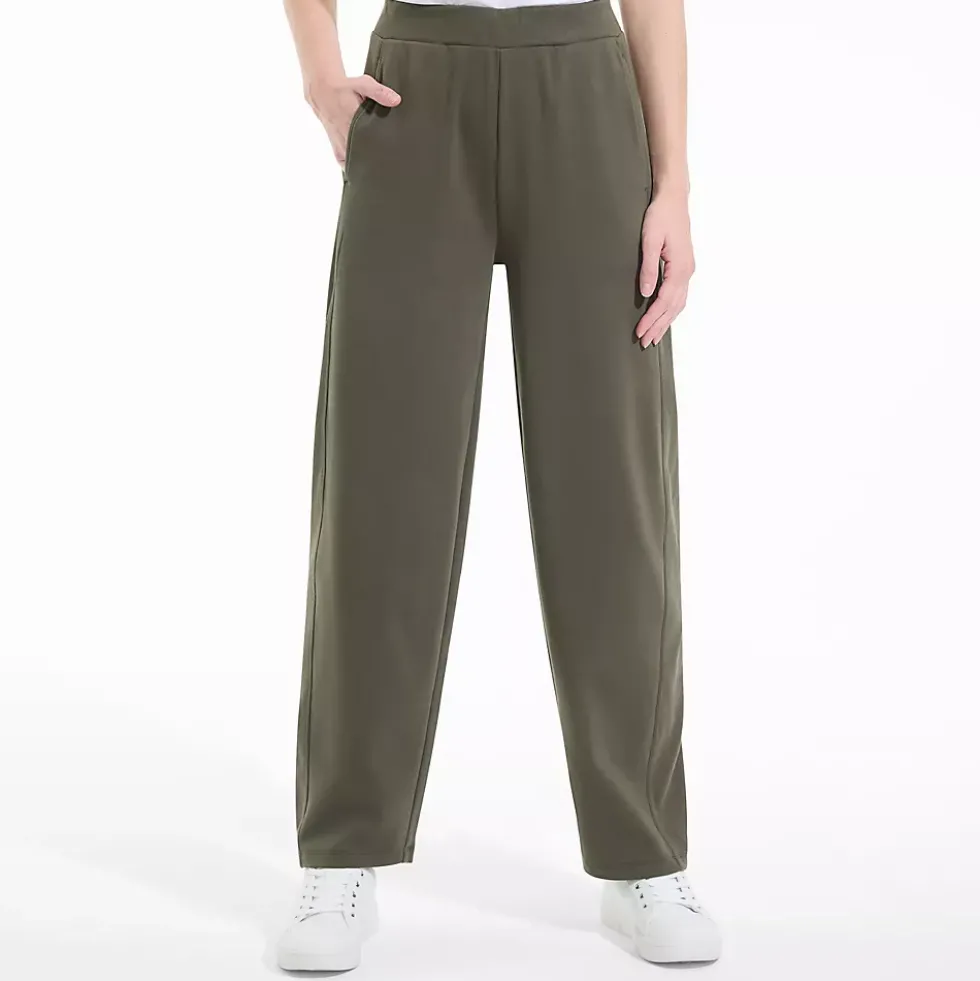 Women's Sport Knit High Rise Barrel Ankle Pants