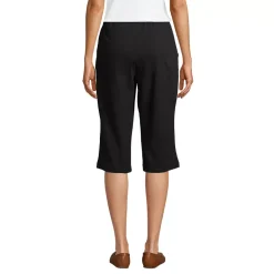 Women's Sport Knit High Rise Elastic Waist Capri Pants