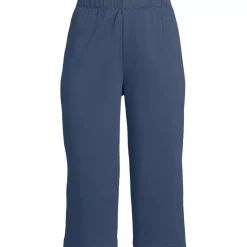 Women's Sport Knit High Rise Elastic Waist Capri Pants