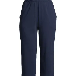 Women's Sport Knit High Rise Elastic Waist Capri Pants