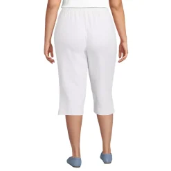 Women's Sport Knit High Rise Elastic Waist Capri Pants