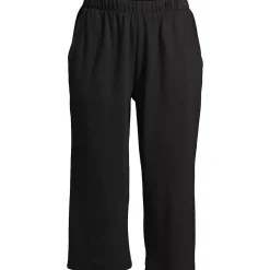 Women's Sport Knit High Rise Elastic Waist Capri Pants